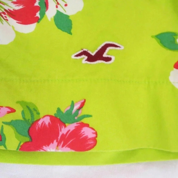 Hollister Floral Strapless Dress Size Small Green - Picture 3 of 5